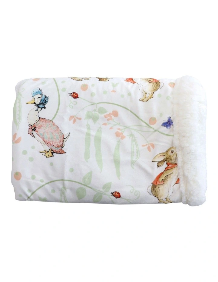 Flopsy Mopsy & Cottontail Cuddle Blanket in Pink image 3