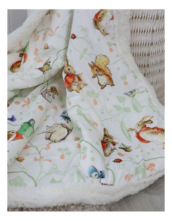 Flopsy Mopsy & Cottontail Cuddle Blanket in Pink image 6