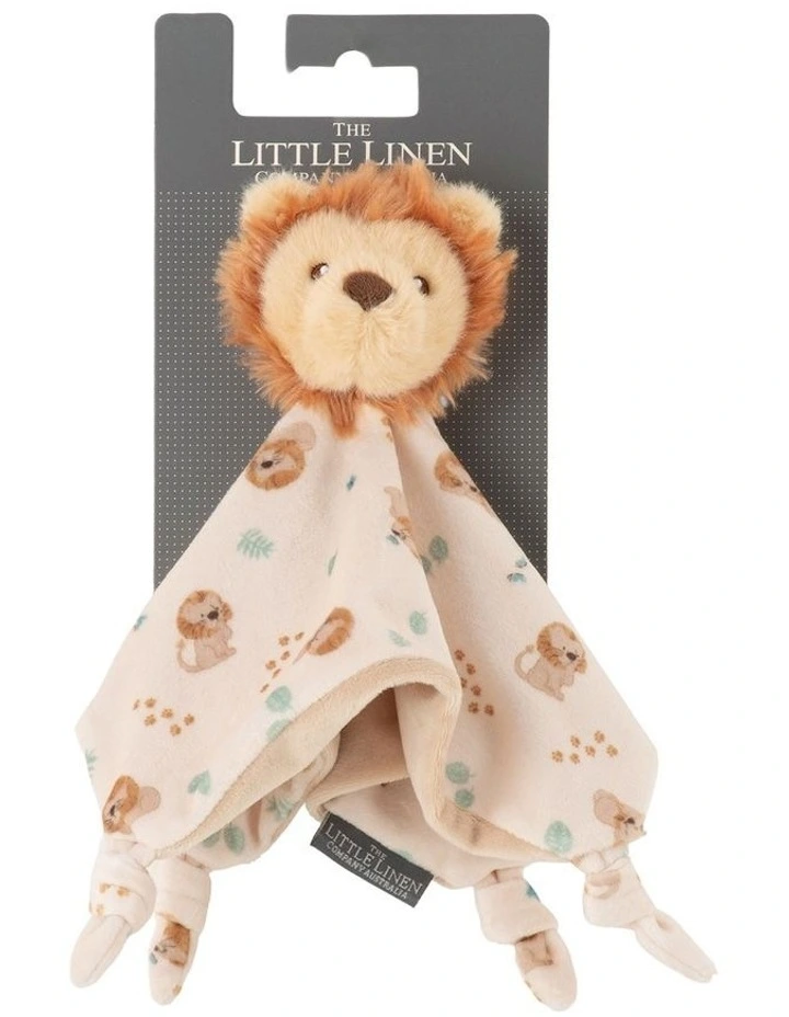 Savanna Lion Lovie Comforter in Cream image 1