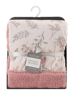Harvest Bunny Snuggle Blanket in Pink