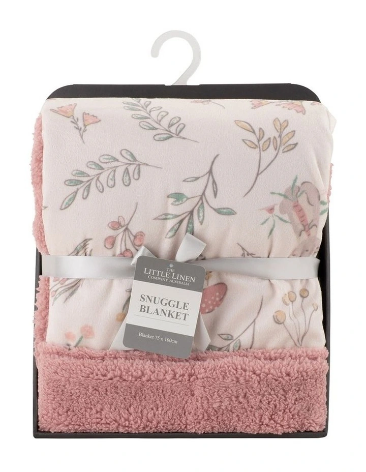 Harvest Bunny Snuggle Blanket in Pink image 1