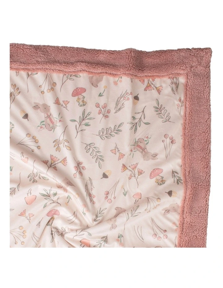 Harvest Bunny Snuggle Blanket in Pink image 4