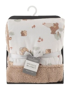 Bushland Bear Snuggle Blanket in Multi