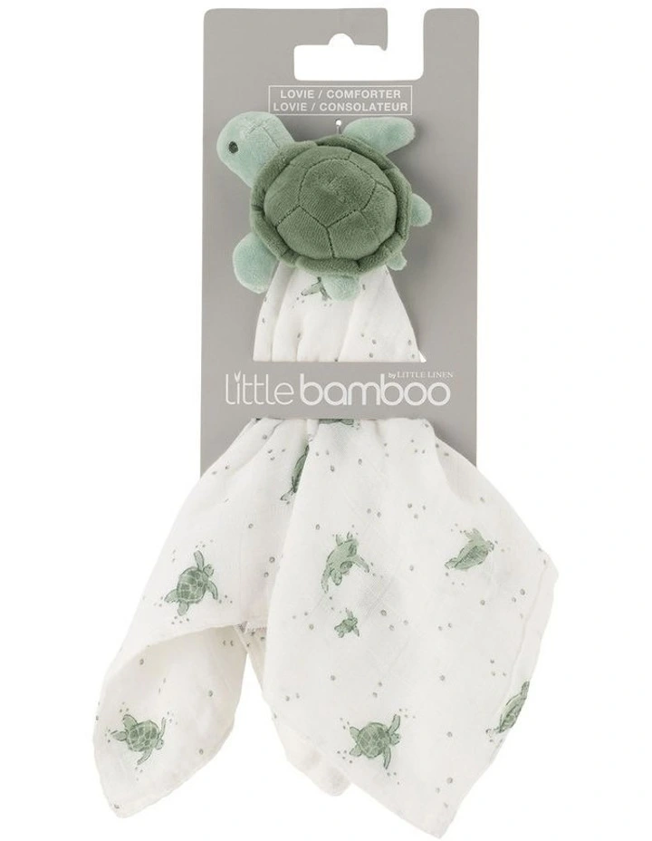 Terry The Turtle Lovie Comforter in Green image 1
