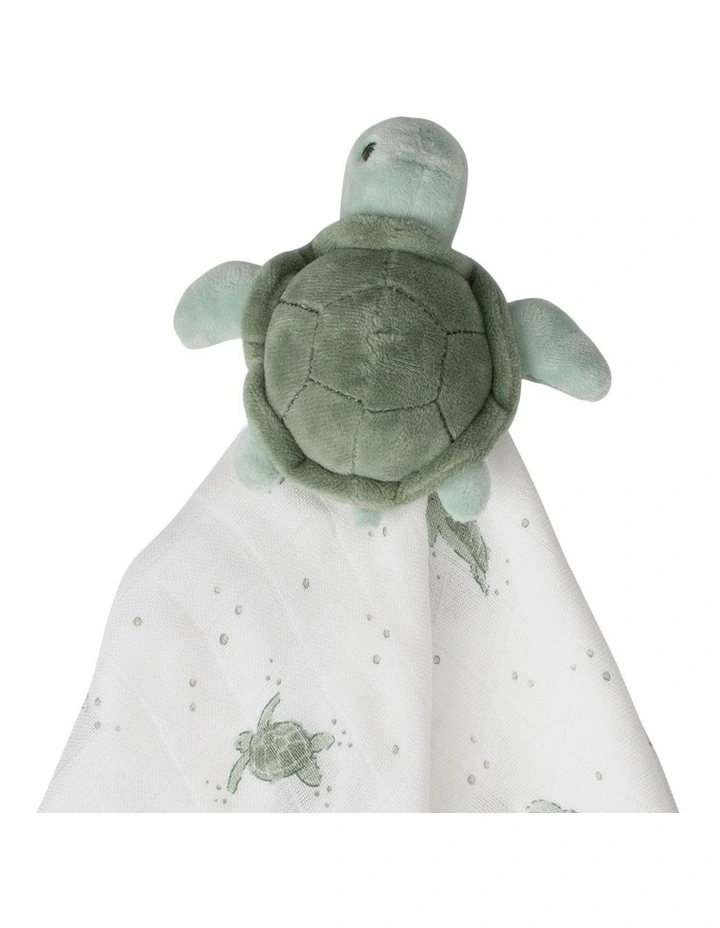 Terry The Turtle Lovie Comforter in Green image 3