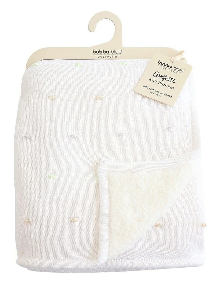 Confetti Blanket in White image 1