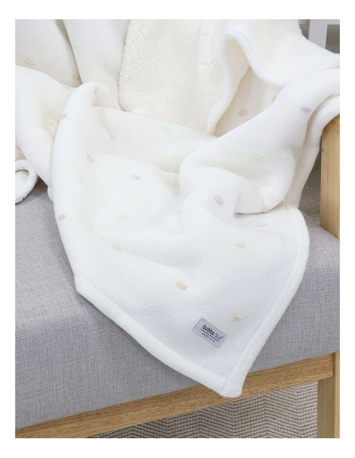 Confetti Blanket in White image 2