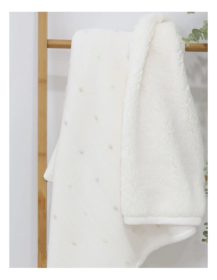Confetti Blanket in White image 3