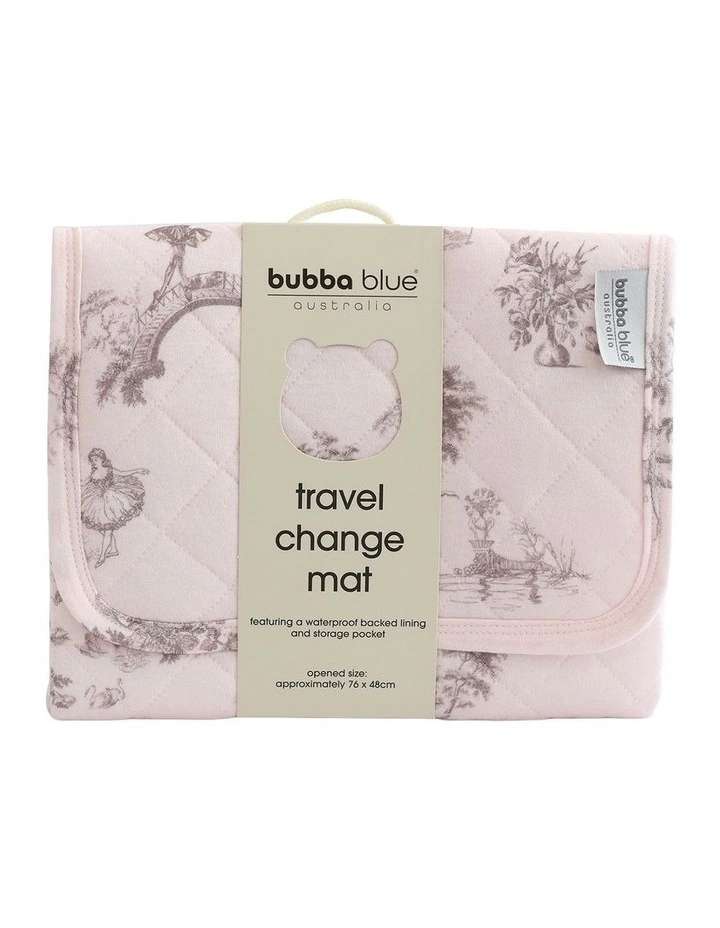 Swan Lake Travel Change Mat in Pink image 1