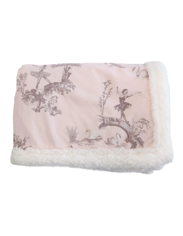 Swan Lake Cuddle Blanket in Berry image 1