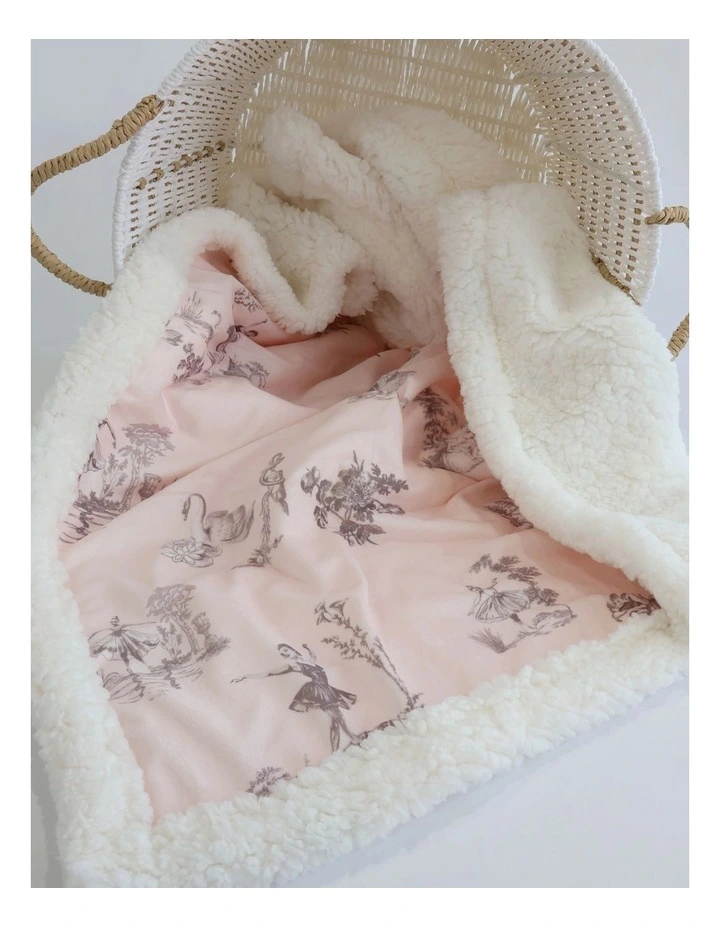 Swan Lake Cuddle Blanket in Berry image 2