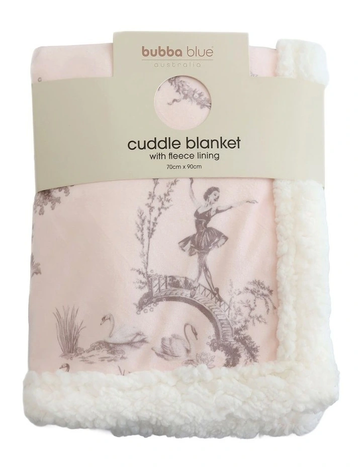 Swan Lake Cuddle Blanket in Berry image 3