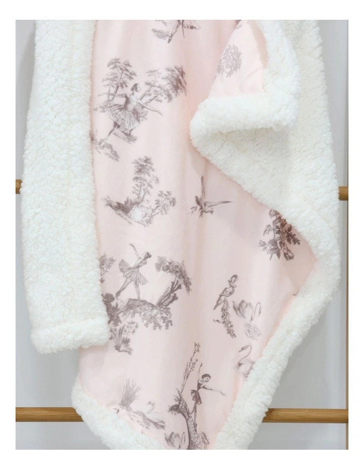 Swan Lake Cuddle Blanket in Berry image 4