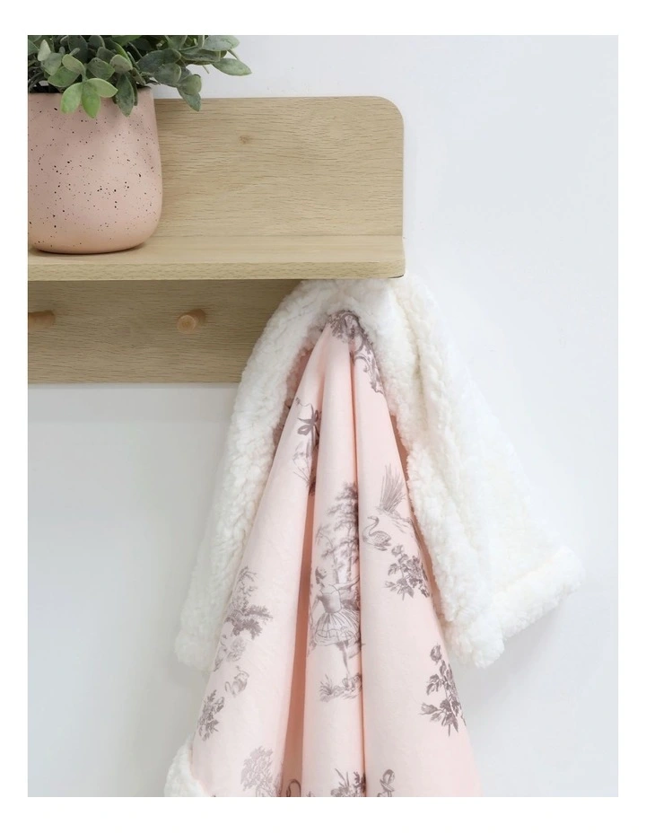 Swan Lake Cuddle Blanket in Berry image 5