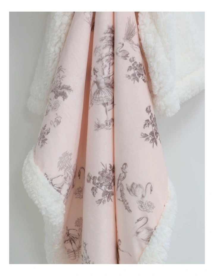 Swan Lake Cuddle Blanket in Berry image 6