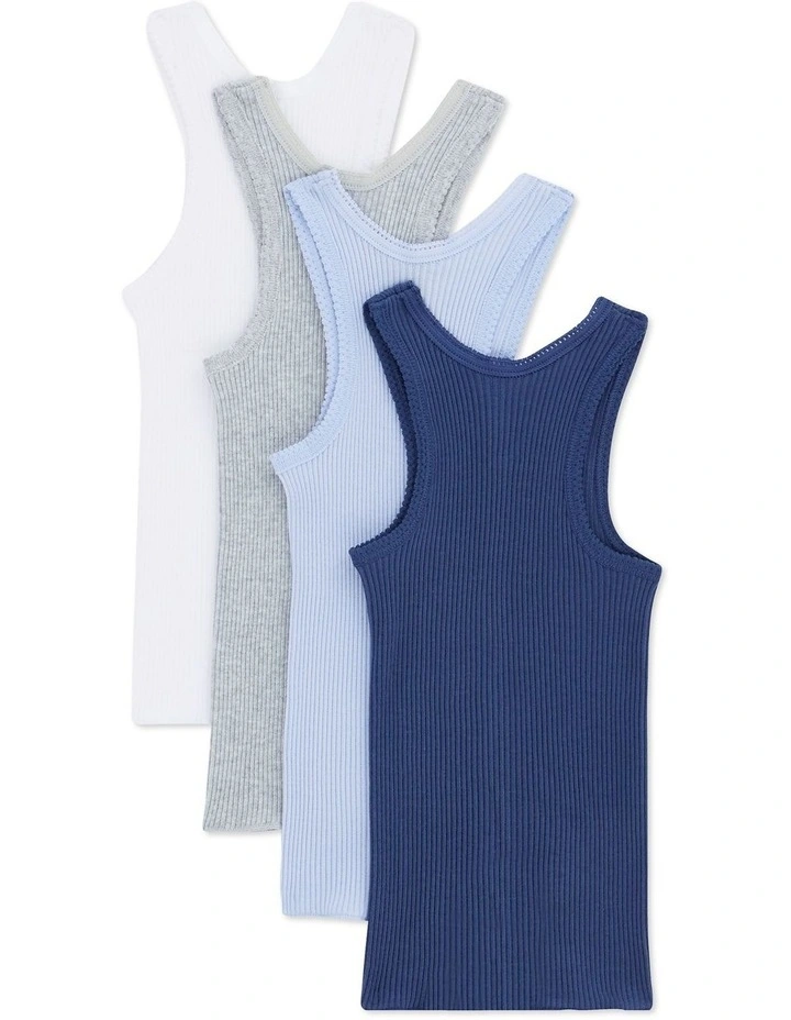 Vest 4 Pack in Blues image 2