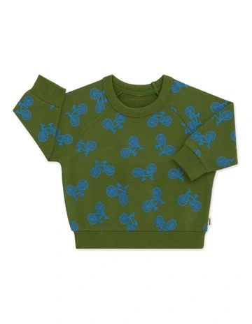 Soft Threads Pullover in Green