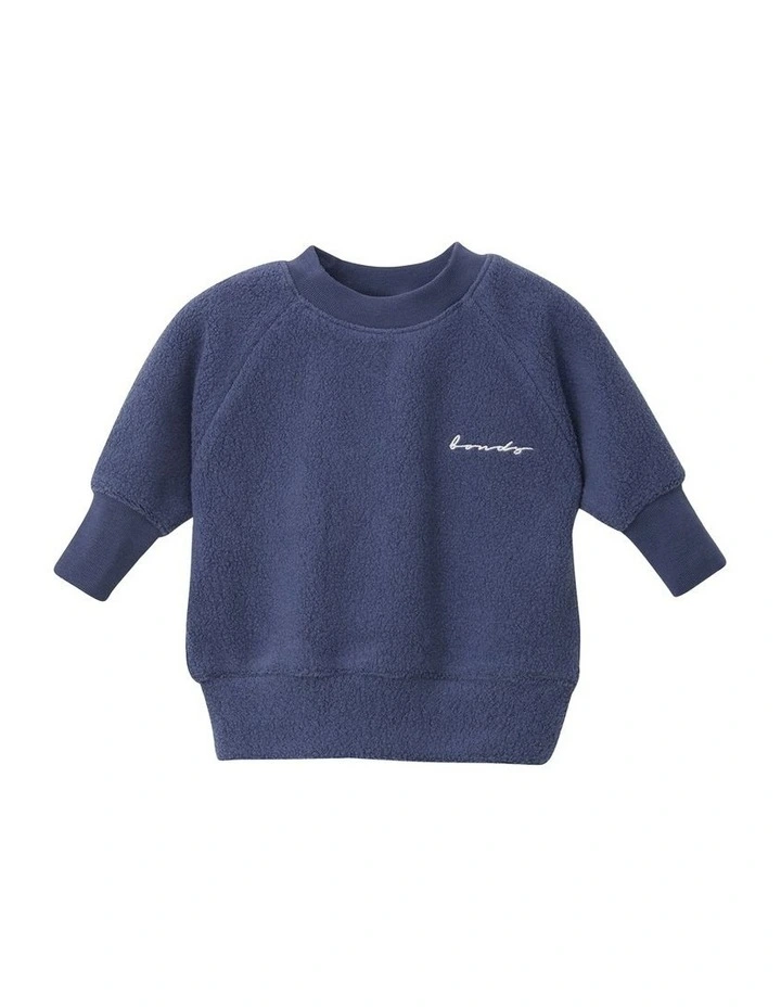 Wonderwarm Pullover Sweat Top in Blue image 1