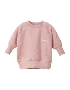 Wonderwarm Pullover Sweat Top in Pink