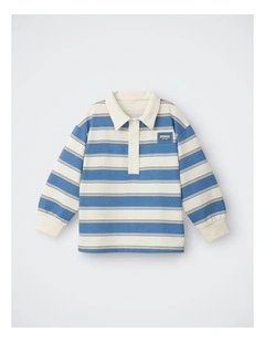 Kids Rugby Pullover in Rugby Stripe Two Colour