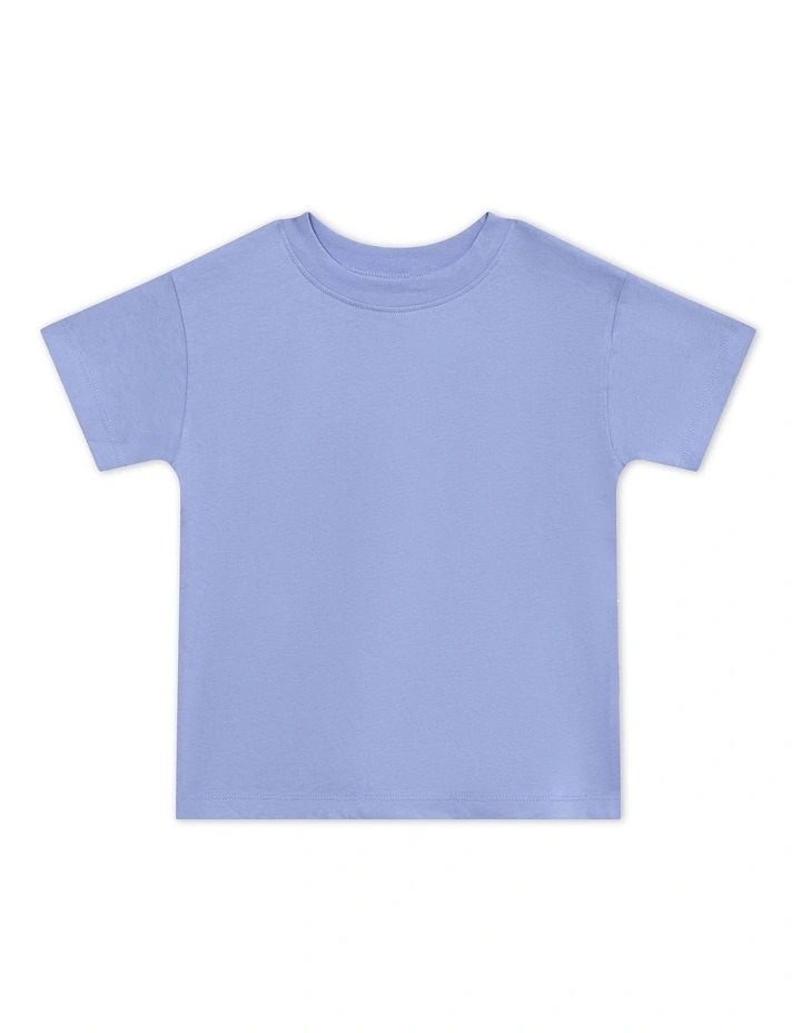 Short Sleeve Crew Tee (Sizes 3-10) in Blue image 1