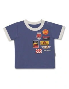 Roomies Ringer Tee in Blue