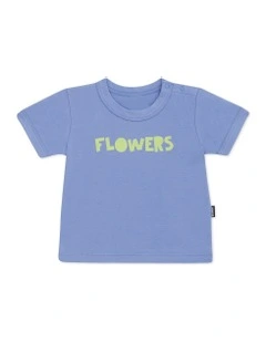 Short Sleeve Crew Tee in Blue