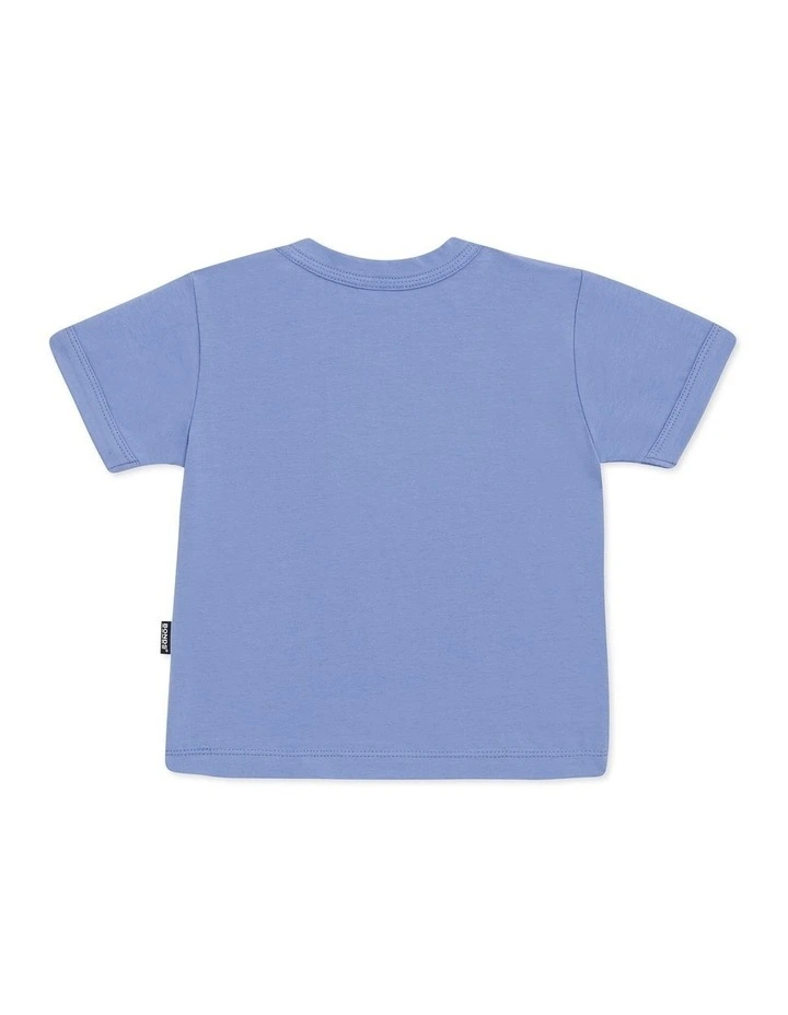 Short Sleeve Crew Tee in Blue image 2