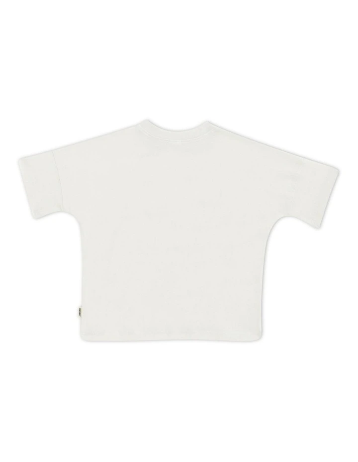 Kids Short Sleeve Drop Shoulder Tee in Cruising Cane image 2