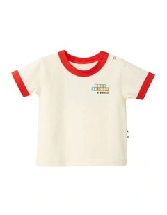 Play School Ringer Tee in Cream
