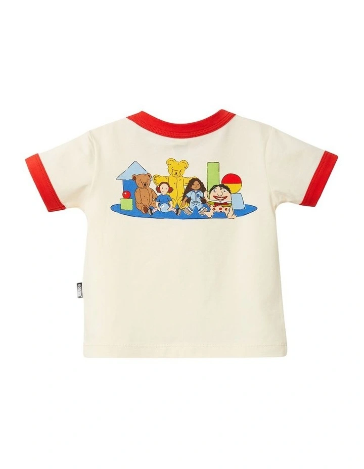 Play School Ringer Tee in Cream image 2