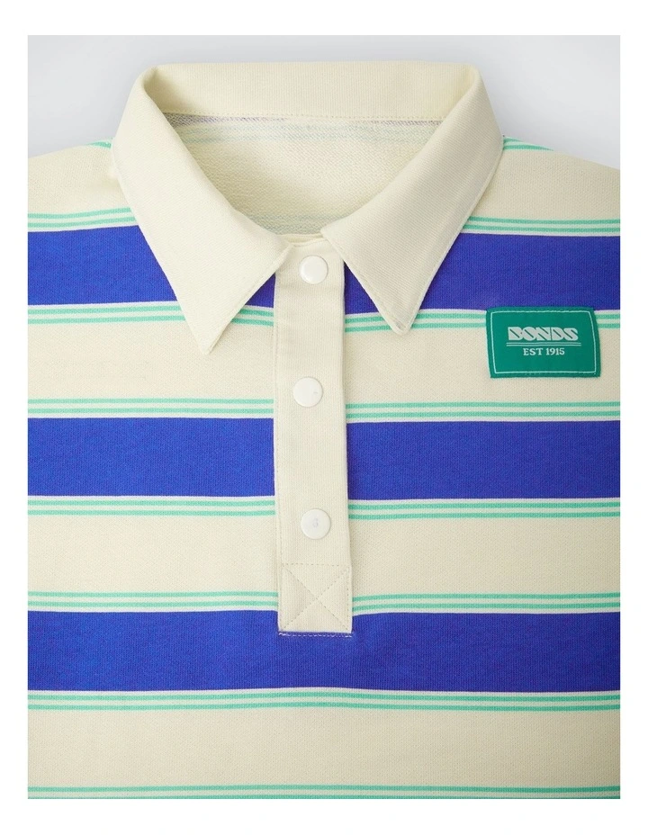 Kids Rugby Tee in Classic Rugby Stripe Blue image 3