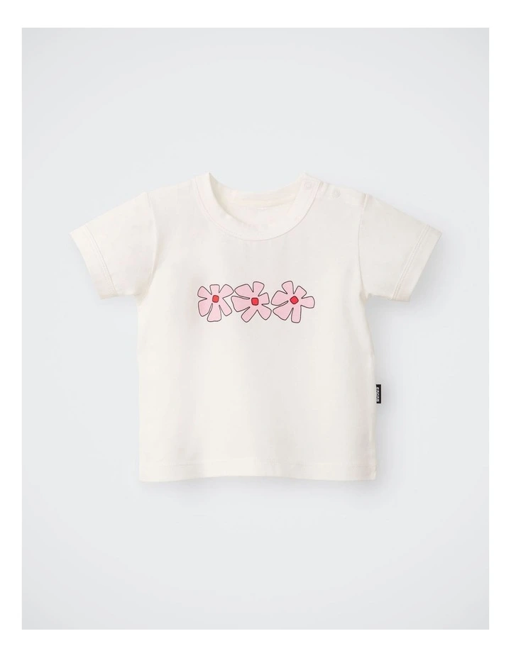 Baby Ringer Tee in Blossom Block image 1