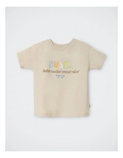 Kids Short Sleeve Crew Tee in Snackin' And Cruisin'