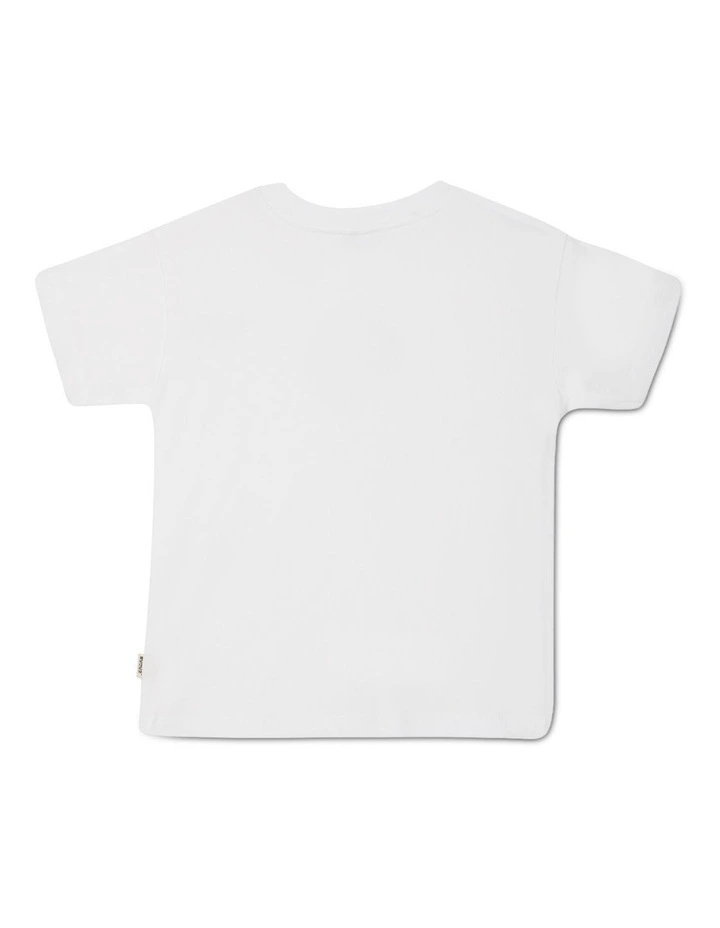 Kids Short Sleeve Crew Tee in Nu White image 2