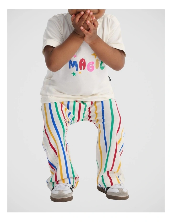 Roomies Tape Wide Leg Pant in Circus Stripe image 1