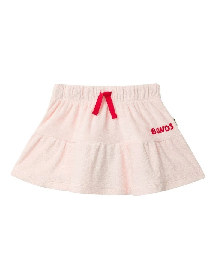 Kids Terry Towelling Skirt in Pinkie Pie image 1