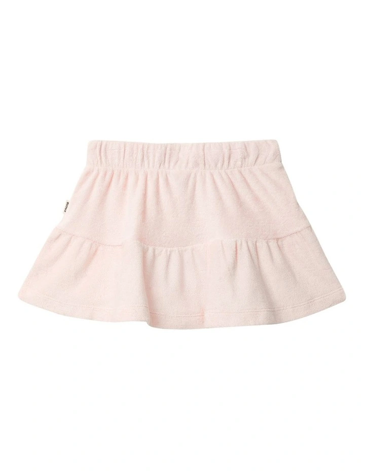 Kids Terry Towelling Skirt in Pinkie Pie image 2