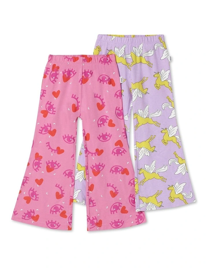 Next Gen Flared Legging 2 Pack (Sizes 3-7) in Print image 1