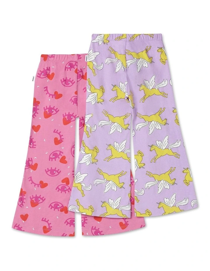 Next Gen Flared Legging 2 Pack (Sizes 3-7) in Print image 2