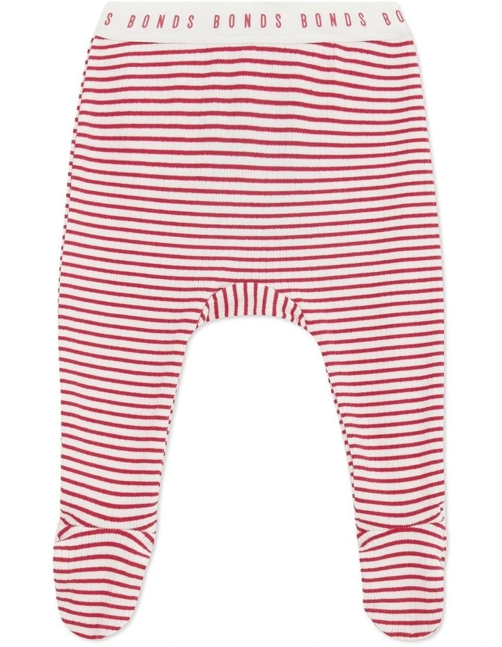 Newbies Rib Foot Legging in Multi image 1