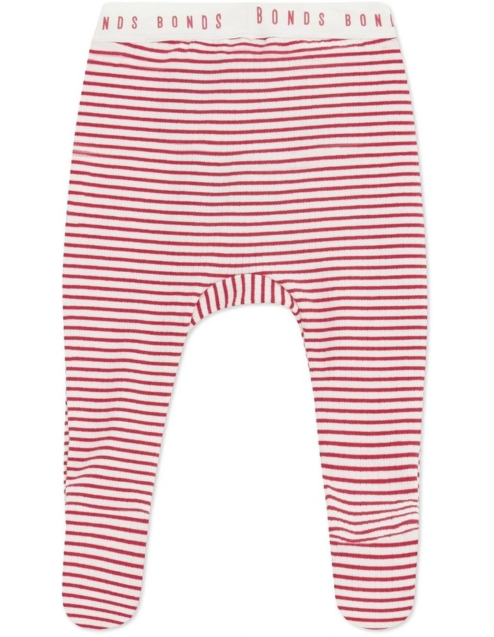 Newbies Rib Foot Legging in Multi image 2