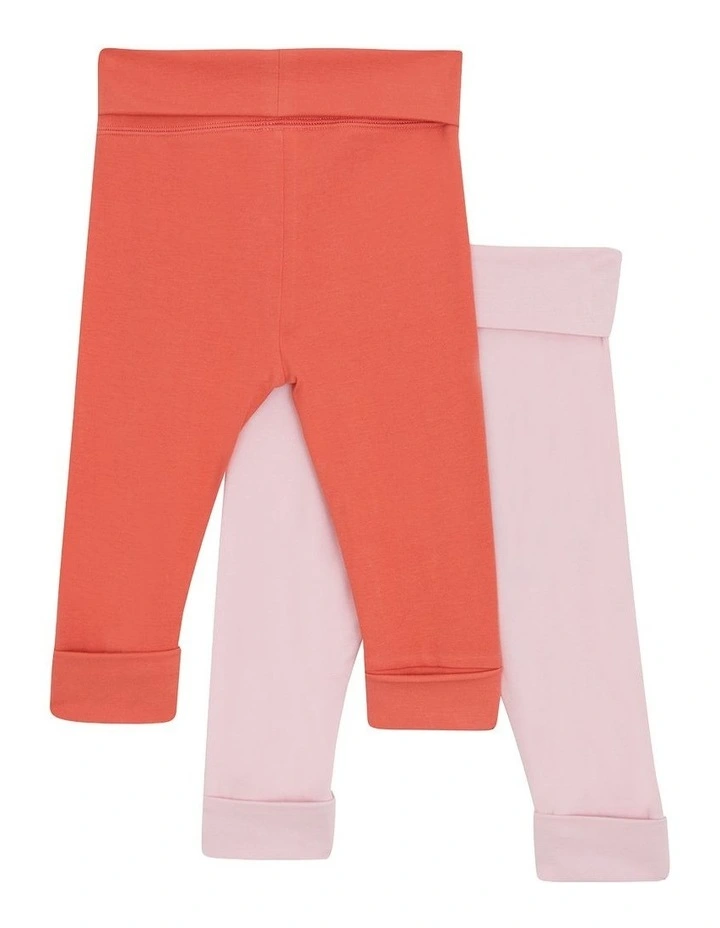 Baby Wondergrow Legging 2 Pack in Pink image 2