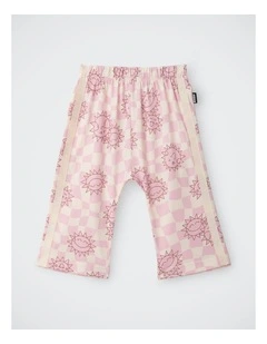 Baby Roomies Tape Wide Leg Pant in Check The Sun