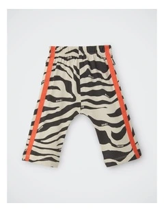 Baby Roomies Tape Wide Leg Pant in Zebra Dash Stone Throw