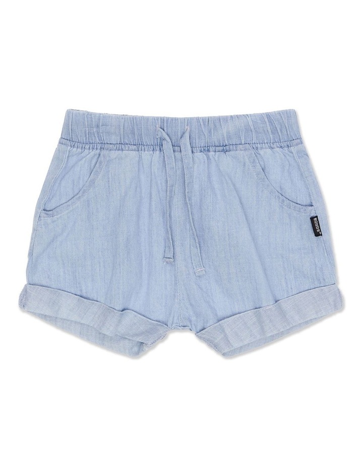 Kids Chambray Short in Summer Blue Lt Blue
