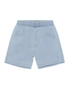 Denim Jort in Basic Summer Light Blue