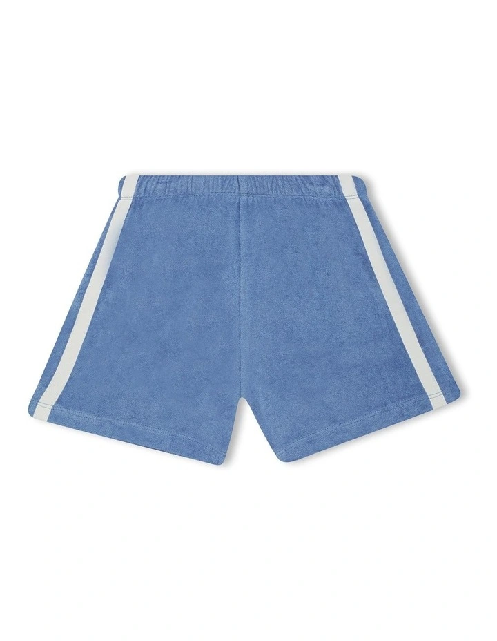 Terry Toweling Jort in Denim Fade image 1