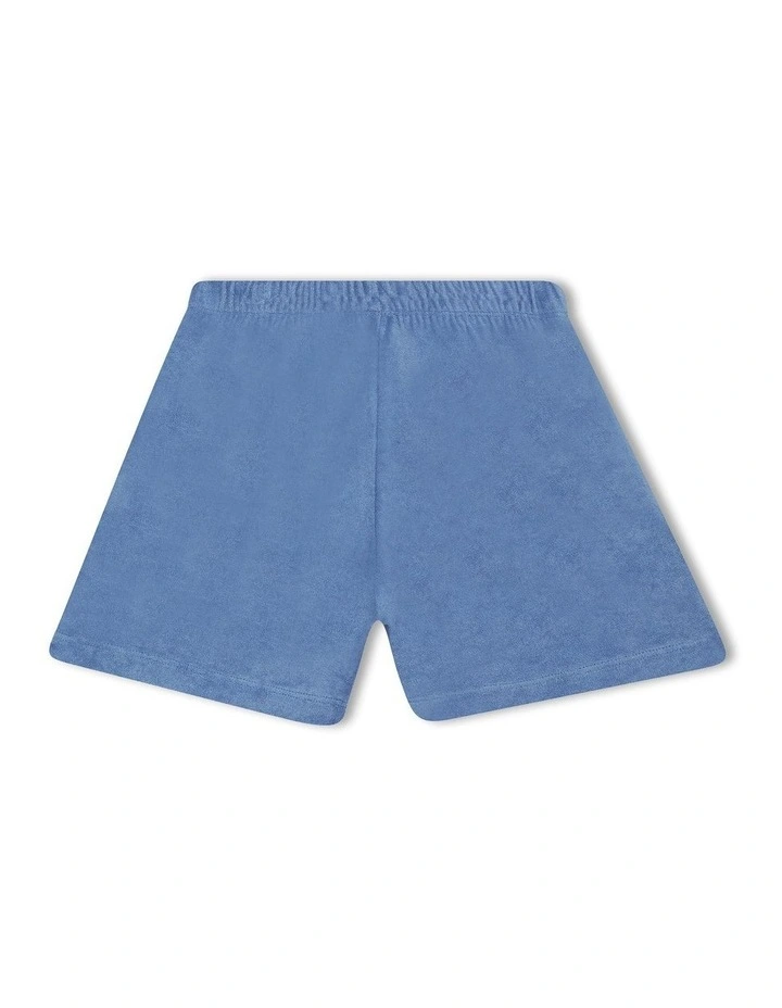 Terry Toweling Jort in Denim Fade image 2