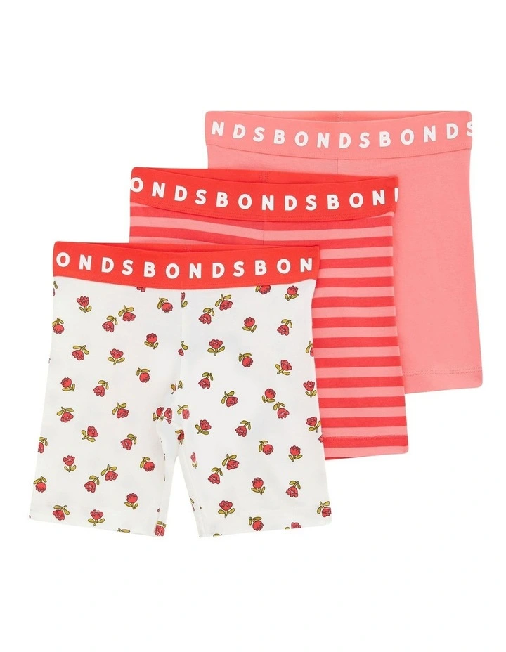 Kids Next Gen Bike Short 3 Pack in Sunshine Blooms image 1